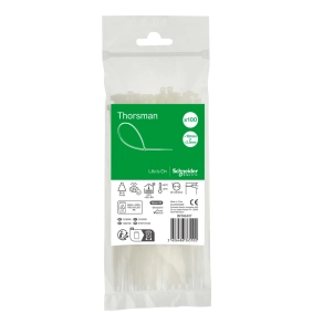   Schneider Electric Thorsman - IMT46407 - Kábelkötegelő, 160x2.5mm, színtelen (100 db)