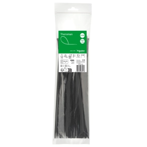 Schneider Electric Thorsman - IMT46418 - Kábelkötegelő, 300x3.6mm, fekete (100 db)