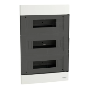   Schneider Electric Easy9 EU - EZ9EUA312 - kiselosztó, füstszínű ajtó, süllyesztett, 3x12 modul, PEN