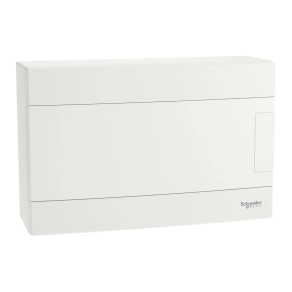 Schneider Electric Easy9 EU - EZ9EUD112 - kiselosztó, teli ajtó, falon kívüli, 1x12 modul, PEN
