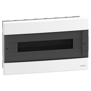 Schneider Electric Easy9 EU - EZ9EUA118 - kiselosztó, füstszínű ajtó, süllyesztett, 1x18 modul, PEN