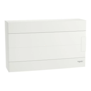   Schneider Electric Easy9 EU - EZ9EUD118 - kiselosztó, teli ajtó, falon kívüli, 1x18 modul, PEN