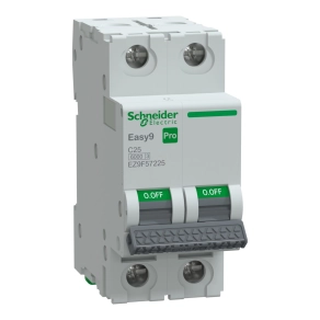   Schneider Electric Easy9 Pro - EZ9F57225 - kismegszakító, 2P, C, 25A