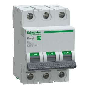   Schneider Electric Easy9 Pro - EZ9F57306 - kismegszakító, 3P, C, 6A