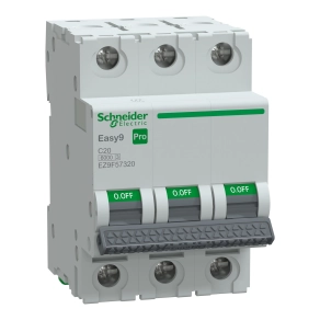 Schneider Electric Easy9 Pro - EZ9F57320 - kismegszakító, 3P, C, 20A