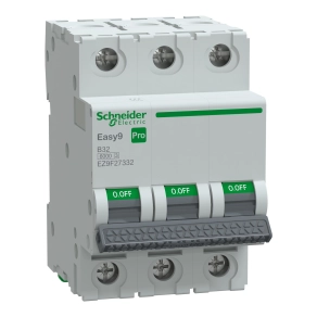 Schneider Electric Easy9 Pro - EZ9F27332 - kismegszakító, 3P, B, 32A
