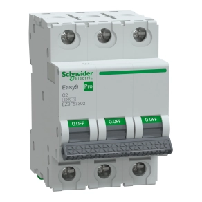 Schneider Electric Easy9 Pro - EZ9F57302 - kismegszakító, 3P, C, 2A