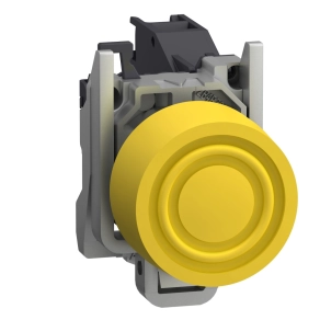   Schneider Electric Harmony XB4 - ATEX DG - XB4BPS51GEX - komplett nyomógomb, Ø22, beépített védősapkás, 1NO, sárga