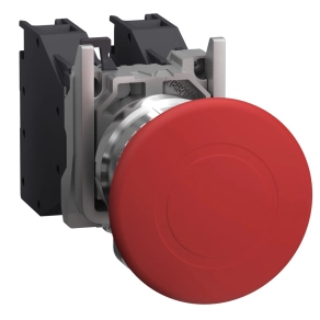   Schneider Electric Harmony XB4 - ATEX DG - XB4BT845GEX - komplett vészkapcsoló 40mm fej, Ø22, 1NO+1NC, húzásra kioldó, piros