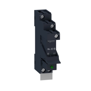 Schneider Electric Harmony Electromechanical Relays - RSB1A120BDPV - RSB interfész relé foglalattal, védődiódával, 1CO, 12A, 24VDC