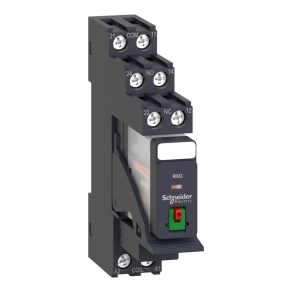   Schneider Electric Harmony Electromechanical Relays - RXG21P7PV - RXG Interfész relé foglalattal, 2CO, 5A, 230VAC, tesztgomb