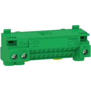 Schneider Electric Resi9 - LGYT1E24 - Csatlakozóblokk, 24 lyuk, föld