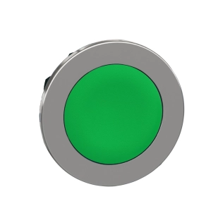   Schneider Electric Harmony XB4 - ZB4FA3 - panelbe süllyesztett fém nyomógomb fej, Ø30, visszatérő, zöld