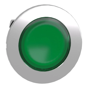   Schneider Electric Harmony XB4 - ZB4FV033 - panelbe süllyesztett fém LED jelzőlámpa fej, Ø30, zöld