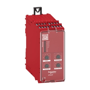 Schneider Electric Preventa XPS Universal - XPSUAT33A3AP -biztonsági relé modul, XPSUAK+ 1 késleltetett kimenet, Cat.4, bizt. be/ki: 2/3CO, PNP, 48-230VAC/DC, csavaros