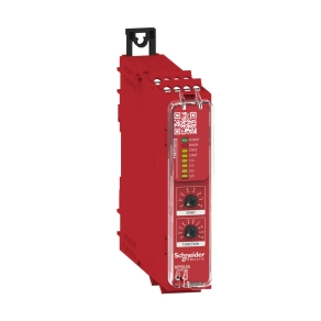   Schneider Electric Preventa XPS Universal - XPSUS12AP -biztonsági relé modul, XPSUAF+ engedélyező kapcsoló funkció, Cat.4, bizt. be/ki: 2/3CO, PNP, 24VAC/DC, csavaros
