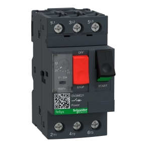 Schneider Electric TeSys - GV2ME21AP - GV2 motorvédő kapcsoló 17…23A, csavaros csatlakozás AP