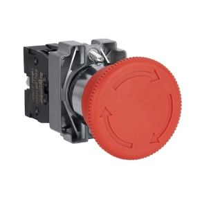 Schneider Electric Easy Harmony XB2 - XB2BS542C - Vészgomb, piros, 1 NC, fém, 22mm, fej 40mm