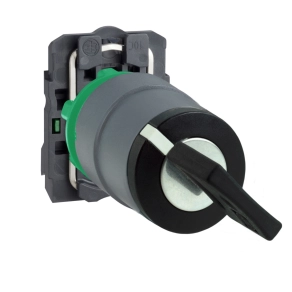   Schneider Electric Harmony XB5 - XB5AG41C0 - komplett műanyag kapcsoló, Ø22, 455 kulcsos, 2 állású, 1NO, szürke körgyűrű