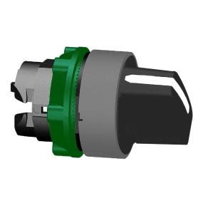   Schneider Electric Harmony XB5 - ZB5AD3C0 - műanyag választókapcsoló fej, Ø22, 3 állású, fekete, szürke perem