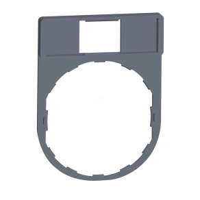   Schneider Electric Harmony XB4 - ZBZ32C0 - címketartó 30x40 mm, Ø22 készülékekhez, 8x27 mm felirati címke nélkül, szürke perem