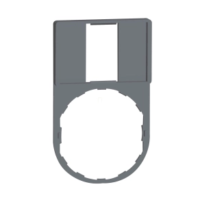   Schneider Electric Harmony XB4 - ZBZ33C0 - címketartó 30x50 mm, Ø22 készülékekhez, 18x27 mm felirati címke nélkül, szürke perem