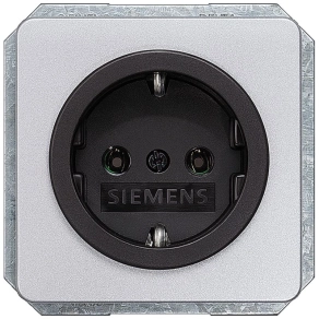   Siemens 5UB1463 dugalj, ezüst (RAL9006), fekete betéttel, DELTA profil
