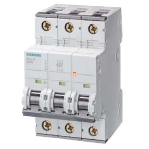 Siemens kismegszakító 3P C 4A 10kA (5SY4304-7)