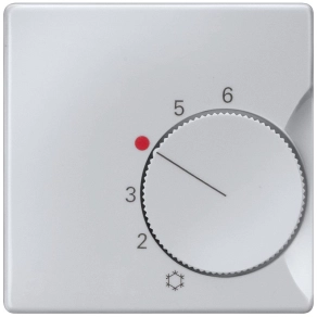   Siemens 5TC9250 szobatermosztát fedlap, alumínium (RAL9006), DELTA i-system