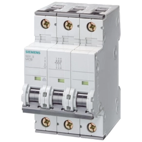 Kismegszakító 3C 63A 25kA  5SY8363-7 Siemens