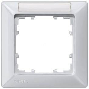   Siemens 5TG2551-4 1-es keret feliratmezővel, alumínium (RAL9006), DELTA line