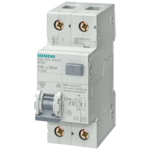   Áramvédős kismegszakító 1P+N C 25A 6kA  5SU1356-7KK25 Siemens