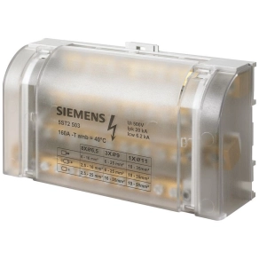   Siemens 5ST2503 elosztóblokk 4P 160A, be: 1x10-35mm2, ki: 3x6-25mm2, 8x2,5-16mm2