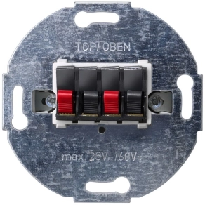   Siemens 5TG2468-2 DELTA hangszóró csatlakozóaljzat, dupla, max. 25 VAC/60VDC