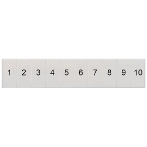   Siemens 8WH8120-2AB05 sorkapocs jelölő, 5,2mm széles/2,5mm2-hez, fehér, vízszintes, 1 ... 10 (10×)