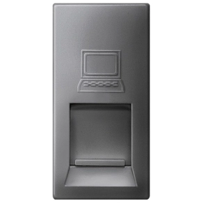   Siemens 5TG9874-2CM moduláris 1xRJ45 Cat.5 aljzat, antracit (RAL7016), DELTA m-system