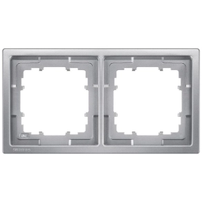 Siemens 5TG1322-1 2-es keret, platina (RAL9007), DELTA style