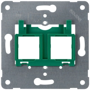   Siemens 5TG2058 tartólemez, 2 férőhely, modular jack-hez, zöld, DELTA i-system
