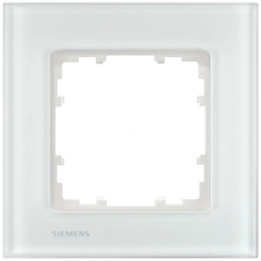 Siemens 5TG1201-1 1-es keret, üveg, fehér, DELTA miro
