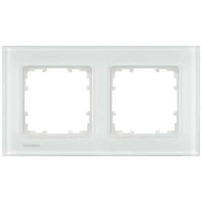 Siemens 5TG1202-1 2-es keret, üveg, fehér, DELTA miro