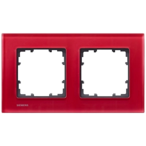 Siemens 5TG1202-3 2-es keret, üveg, piros, DELTA miro