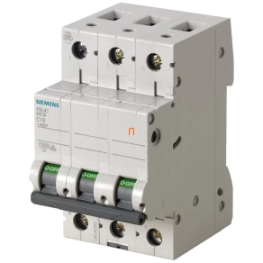 Siemens kismegszakító 3P B 25A 10kA (5SL4325-6)
