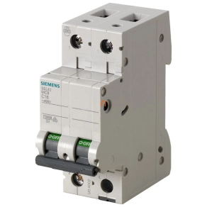 Siemens kismegszakító 2P C 6A 10kA (5SL4206-7)