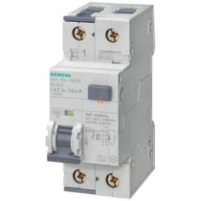 Siemens áramvédős kismegszakító 1P+N B 6A 10kA 30mA
