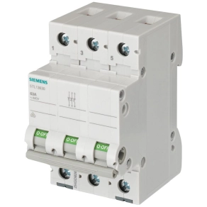   Siemens 5TL1332-0 moduláris leválasztó kapcsoló, 32A, 3NO, BE-KI