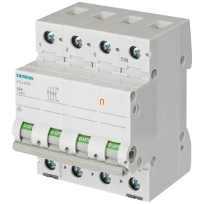   Siemens 5TL1632-0 moduláris leválasztó kapcsoló, 32A, 3NO+N, BE-KI