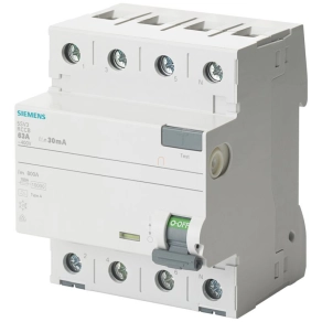 Siemens 5SV3344-3 FI-relé 40A 4P 30mA, F típus