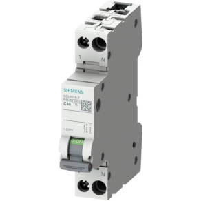  Kismegszakító 1C+N 6A 6kA  5SL6006-7, 1 modulos, N bal, Siemens