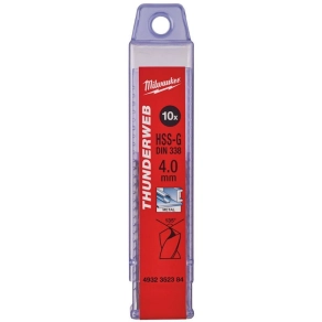   Milwaukee Thunderweb – HSS-G fémfúró DIN 338 – 4,0mm (10db/cs) 4932352384