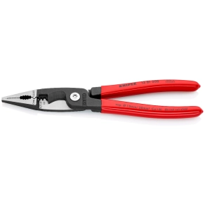   Knipex Elektromos szerelőfogó krimpelő funkcióval, kábelvágóval, 200mm - 13 81 200